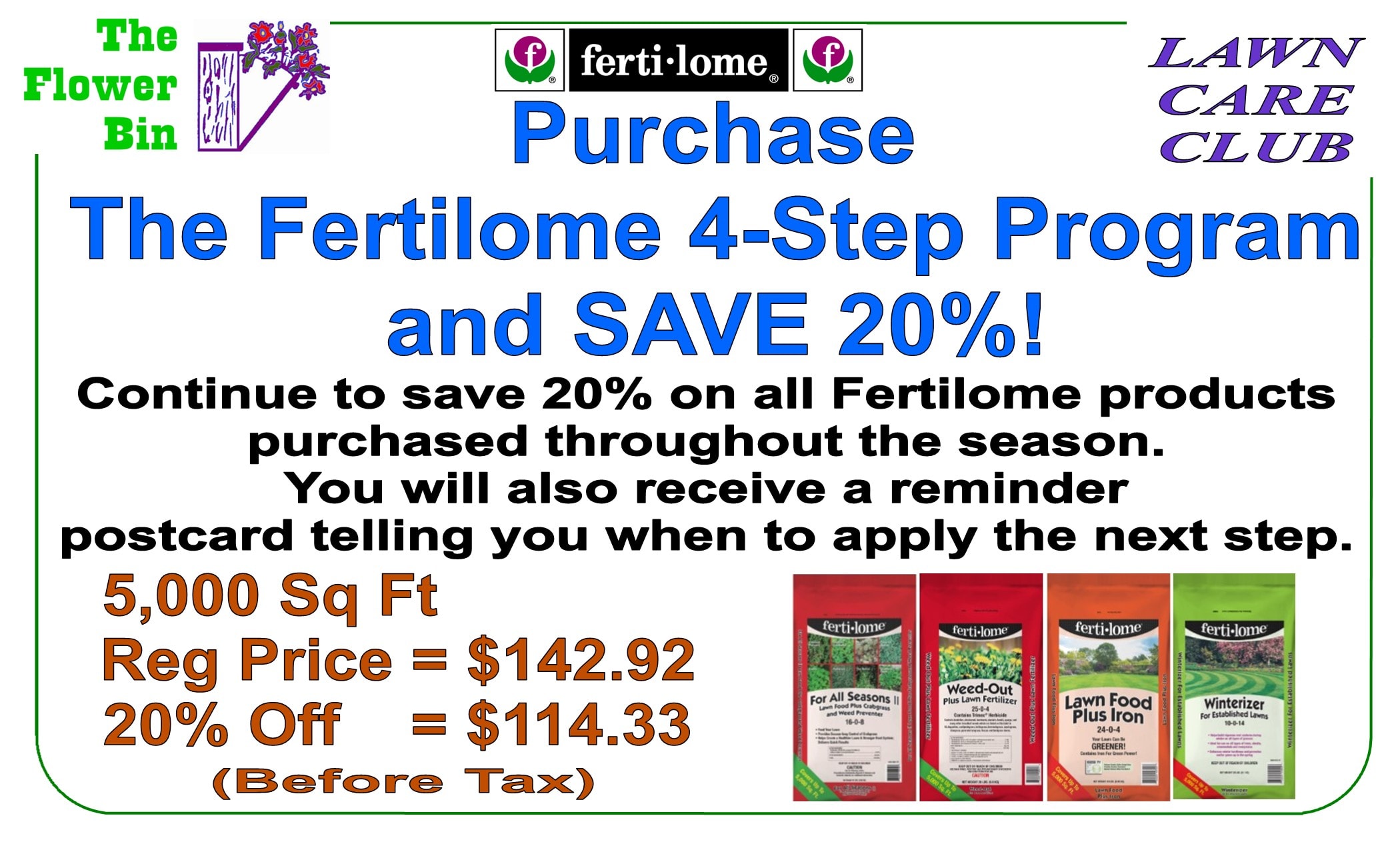 Lawn Care Club — Fertilome 4-step Program, save 20%